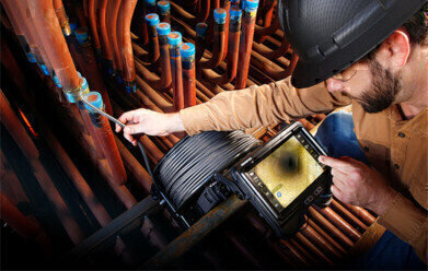 Efficiently Inspect Complex Piping Systems with the Olympus IPLEX™ GAir Long Videoscope