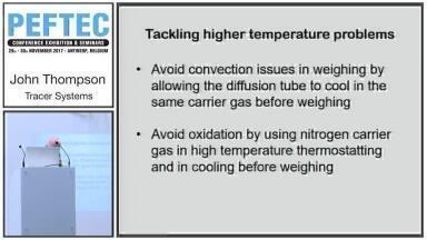 Dynamic generation of trace vapour standards of SVOCs using diffusion tubes