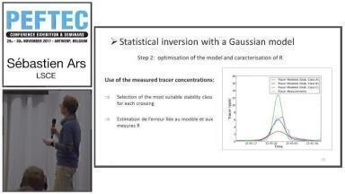 Quantification of methane emissions from industrial sites using statistical inversion and a local scale atmospheric transport model parameterized with tracer data