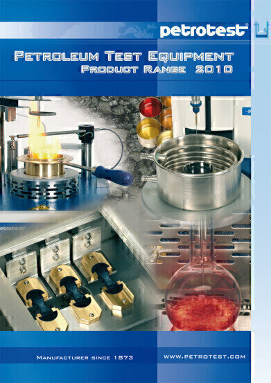 2010 Petroleum Testing Equipment Catalogue. 100`s of products and 1000`s of test methods.