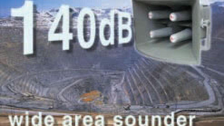 Wide Area Sounder with 750m Effective Range