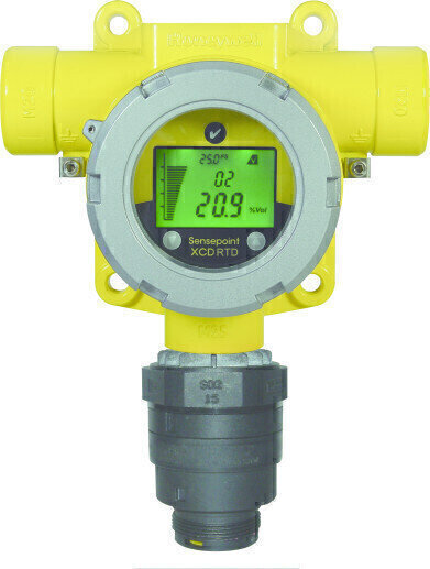 Gas Detection Device for Remote Monitoring of Toxic Gases and Oxygen