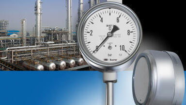 MEP5 Safety Pressure Gauge with Stainless-Steel Connection