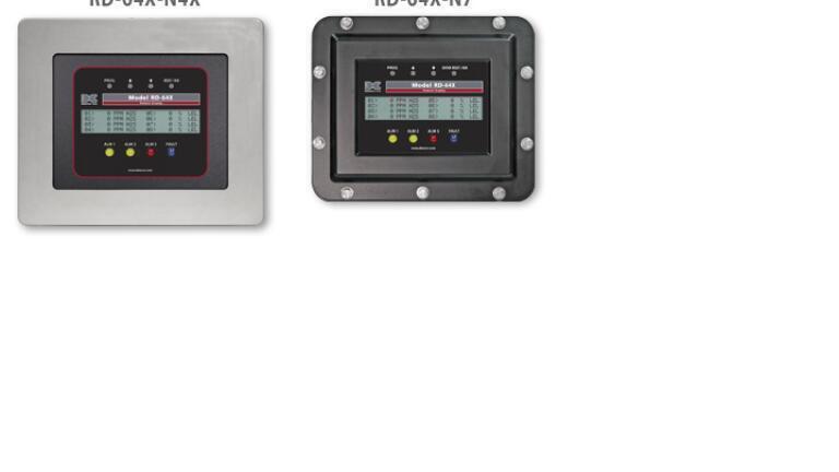Expanded 64 Channel Remote Display Unit for Gas Detection Sensors