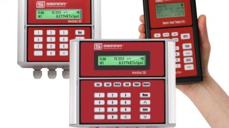 Sierra Expands Liquid Flow Solutions with New Ultrasonic Flow Meter Models
