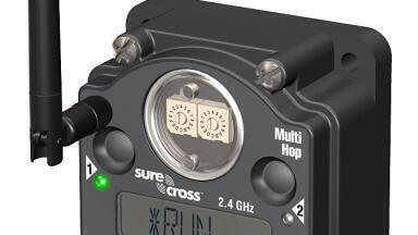 Multihop Radio with Built In I/O Connects Directly to Sensors and Probes