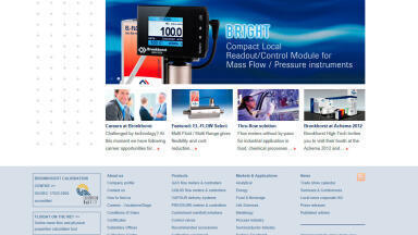 New website Bronkhorst High-Tech BV