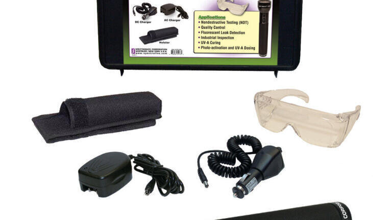 True UV LED Flashlight for Industrial Leak Detection