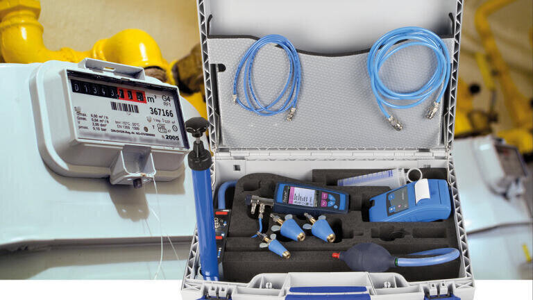 Leak Test Set with Shut-Off Valves and Pressure Connection