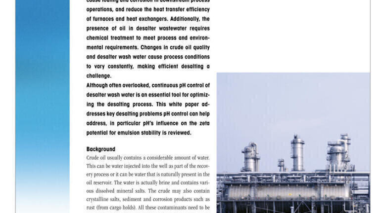 pH Control in Crude Desalting