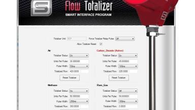 Multi-Gas Flow Totaliser Software