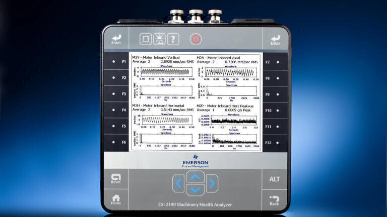 Emerson's efficient vibration analysis technology. Fast. Uncomplicated.  Ergonomic. Powerful. Petro Online