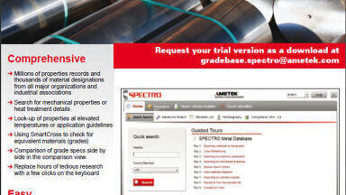 Mobile Metal Analyser now features Spectro Metal Database