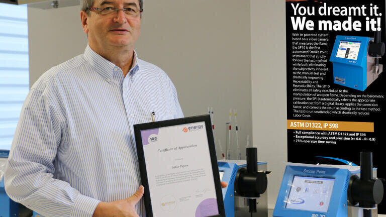 EI Thanks Didier Pigeon for His Significant Contribution to Quality Assurance of Jet Fuel