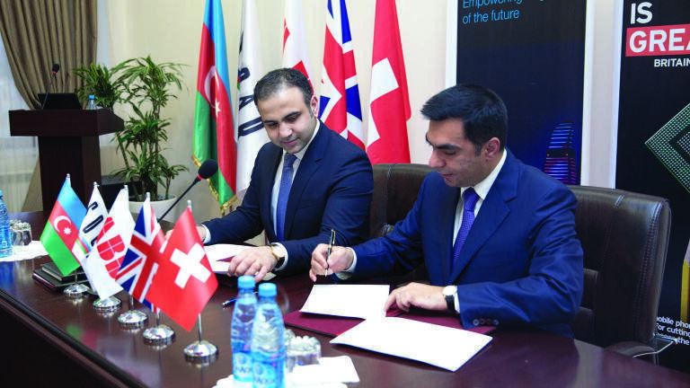 On the left Rustam Gasimov, General Manager, Azerbaijan and right Elmar Gasimov, President, BHOS