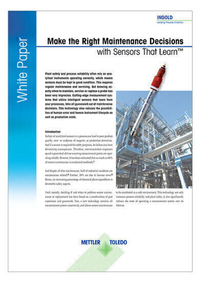 Sensors that Learn™ - Take the Guess Work out of Maintenance
