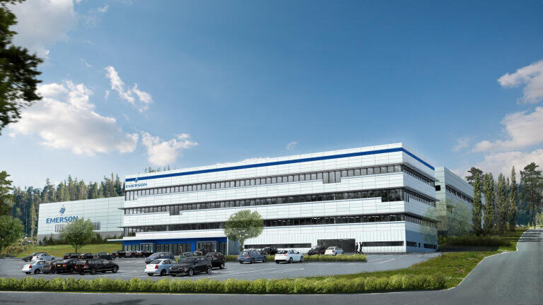 Emerson’s new tank radar technology centre being built in Gothenburg, Sweden.