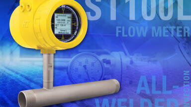 High-Pressure Inline Air/Gas Flow Meter With All-Welded, No-Thread Connection
