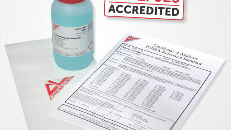 Accredited reference materials and Chemicals