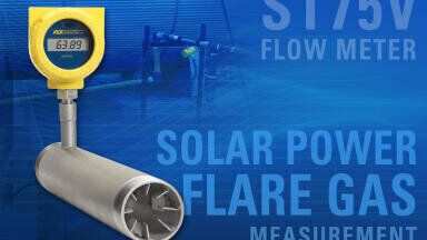 Solar Powered Thermal Mass Flow Meters Provide Flare Gas Measurement at Remote Fracking Well Sites