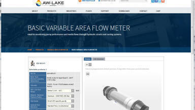 Flow Meter Ordering Simplified with Online Part Configurator Tool as Part of New Website Redesign