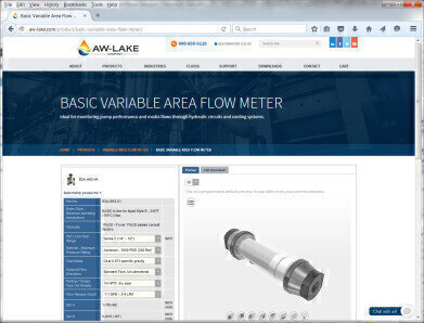 Flow Meter Ordering Simplified with Online Part Configurator Tool as Part of New Website Redesign
