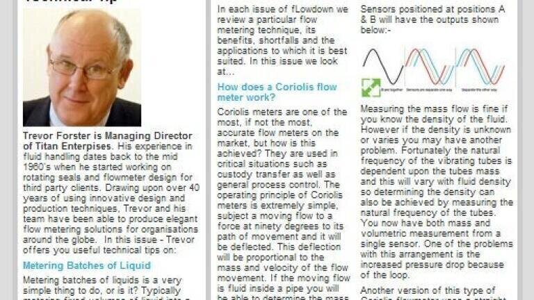 Informative Flow Measurement Bulletin