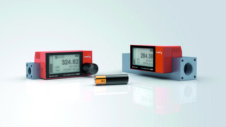 Thermal Mass Flow Meters for Gases Now Available with 3-Contact Alarm Module, Touch Screen Technology