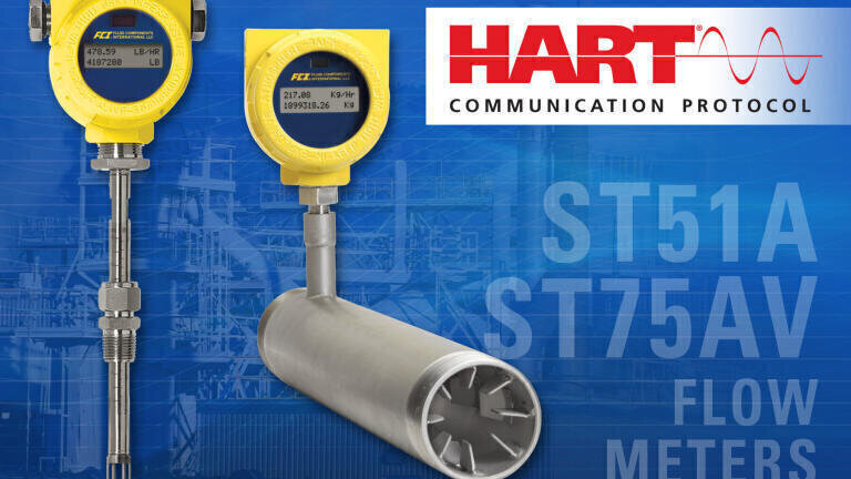 Compact Thermal Flow Meter Line Expands With HART Bus Communication
