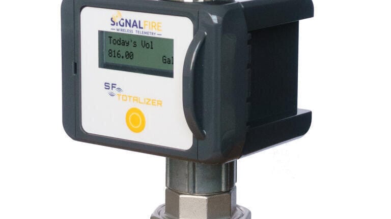 Intrinsically Safe, Wireless Flow Totaliser from SignalFire Provides Field Display of Flow Rates and Totals from Flow Meters