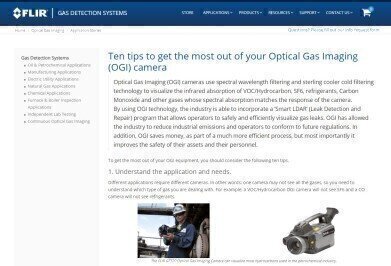 Optical Gas Imaging Camera Guidebook