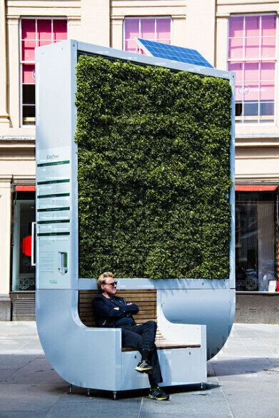 Introducing London's Pollution-Absorbing Bench