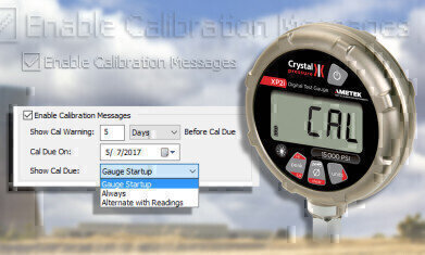 Automatic calibration alert added to digital pressure gauge to help ...