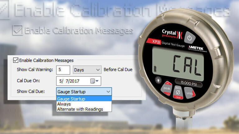 Automatic calibration alert added to digital pressure gauge to help reduce usage after calibration deadlines.