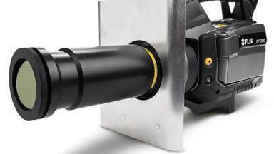 Thermal imager enables safe high temperature measurements