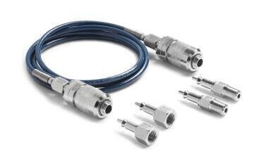 Ralston USN high pressure Hoses and quick-connects make connecting a snap