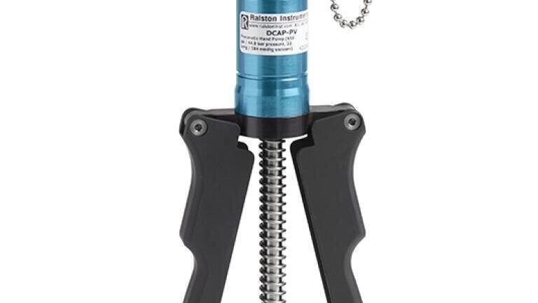 Hand pump makes pressure and vacuum calibration and testing faster