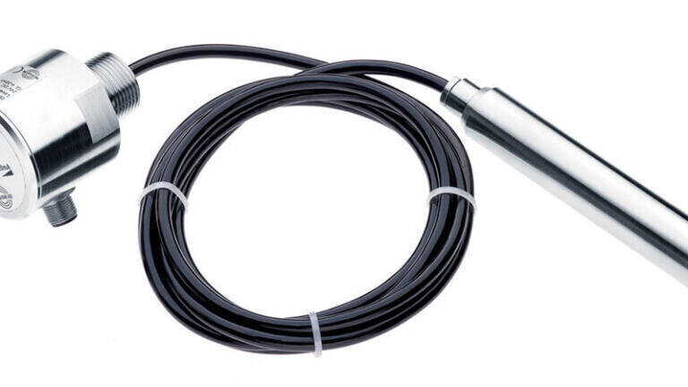 Hydrostatic level sensor for up to 20 m