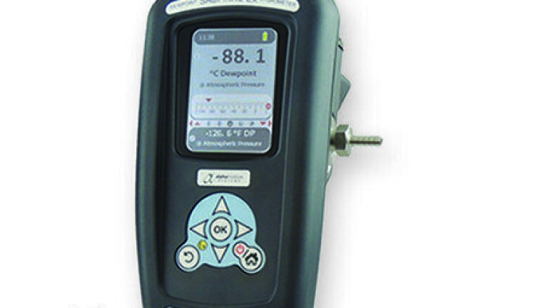 New and highly advanced portable dew-point hygrometer for moisture measurement in natural gas and petro industry  