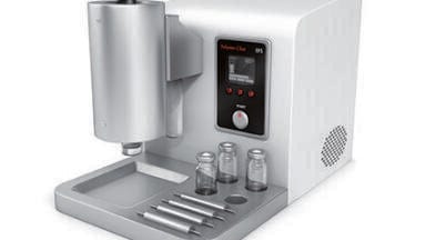 Automated external filtration system for carbon black and other additives of small particle size in polyolefins.