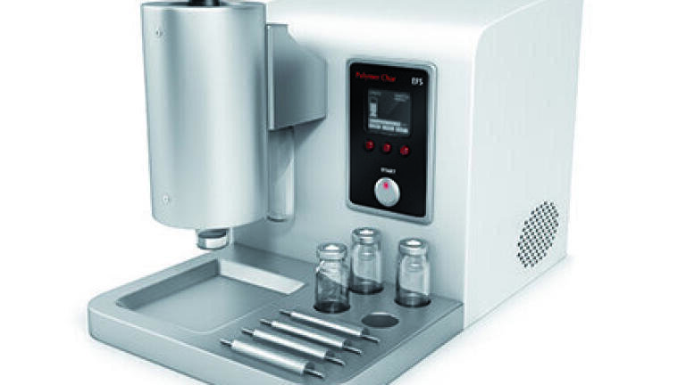 Automated external filtration system for carbon black and other additives of small particle size in polyolefins.