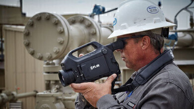 Pipeline inspection using optical gas imaging