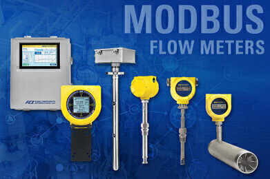 Widest selection of Modbus compatible thermal mass flow meters
