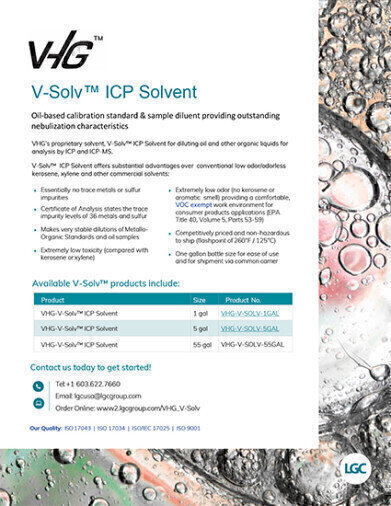 ICP solvent goes beyond the standard help achieve greater analytical certainty.