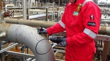 Inspection of infrastructure in potentially explosive environments
