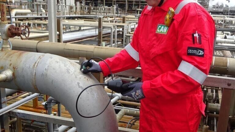 Inspection of infrastructure in potentially explosive environments