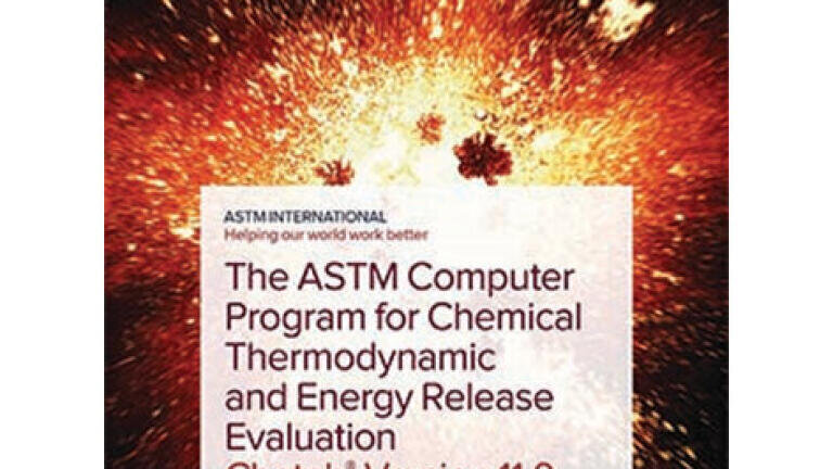 Updated ASTM computer program for chemical thermodynamic and energy release evaluation