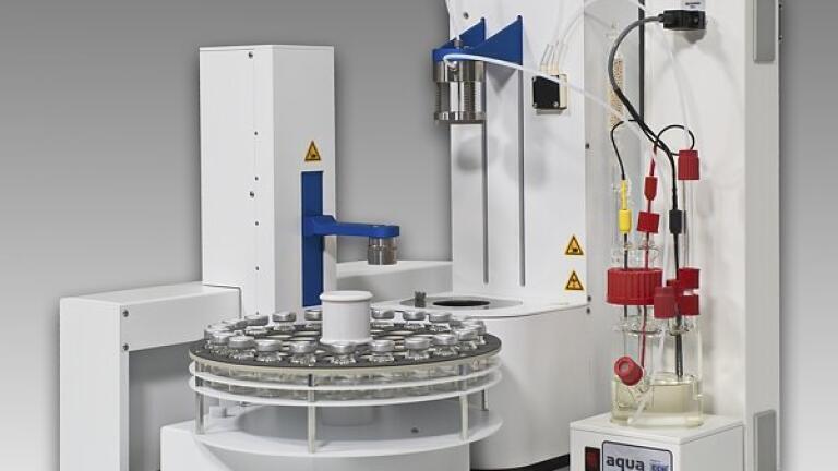 Total automation for water in used oils using coulometric Karl Fischer