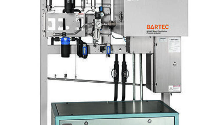 Fast boiling point process analyser