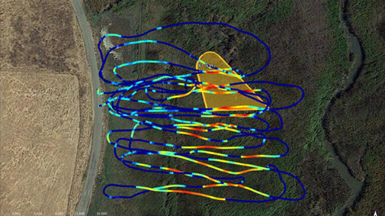 HoverGuard™ survey map generated after field investigation